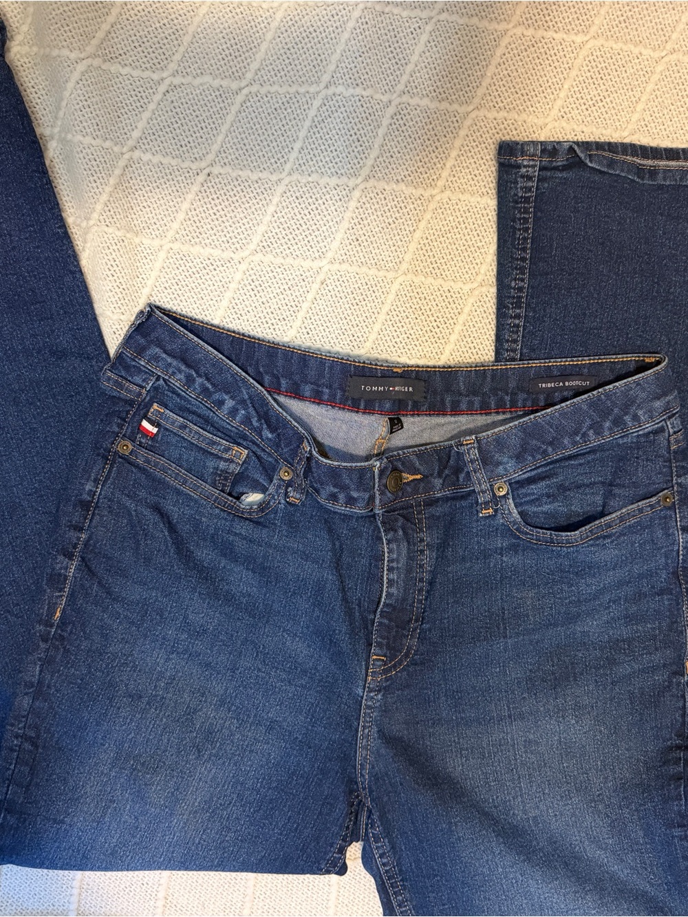 Tommy Hilfiger Women's Dark Blue Bootcut Jeans 12